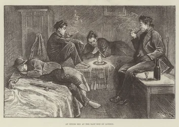 An Opium Den at the East End of London